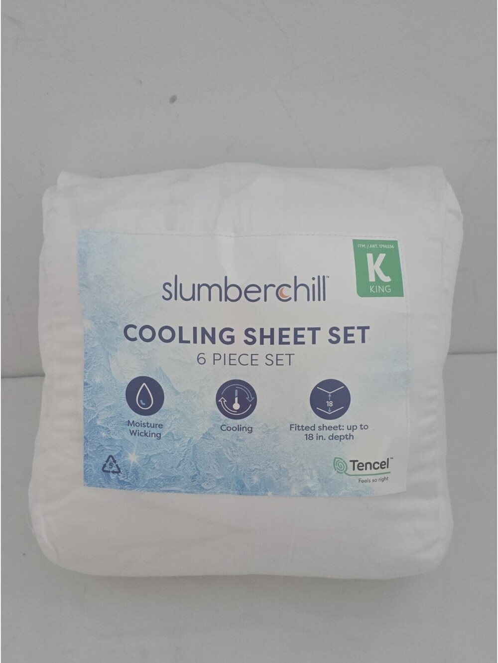 Slumber Chill 6-piece Cooling King Sheet Set White-PO
